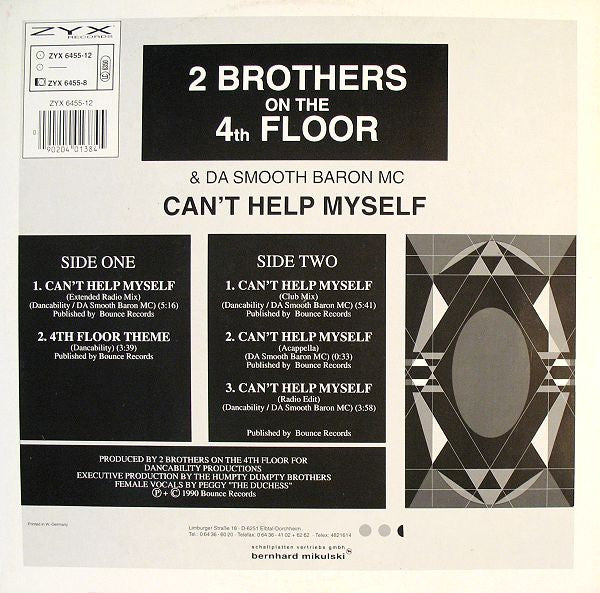 2 Brothers On The 4th Floor & Da Smooth Baron MC – Can't Help Myself (NM, FUNDA EX) BOX28