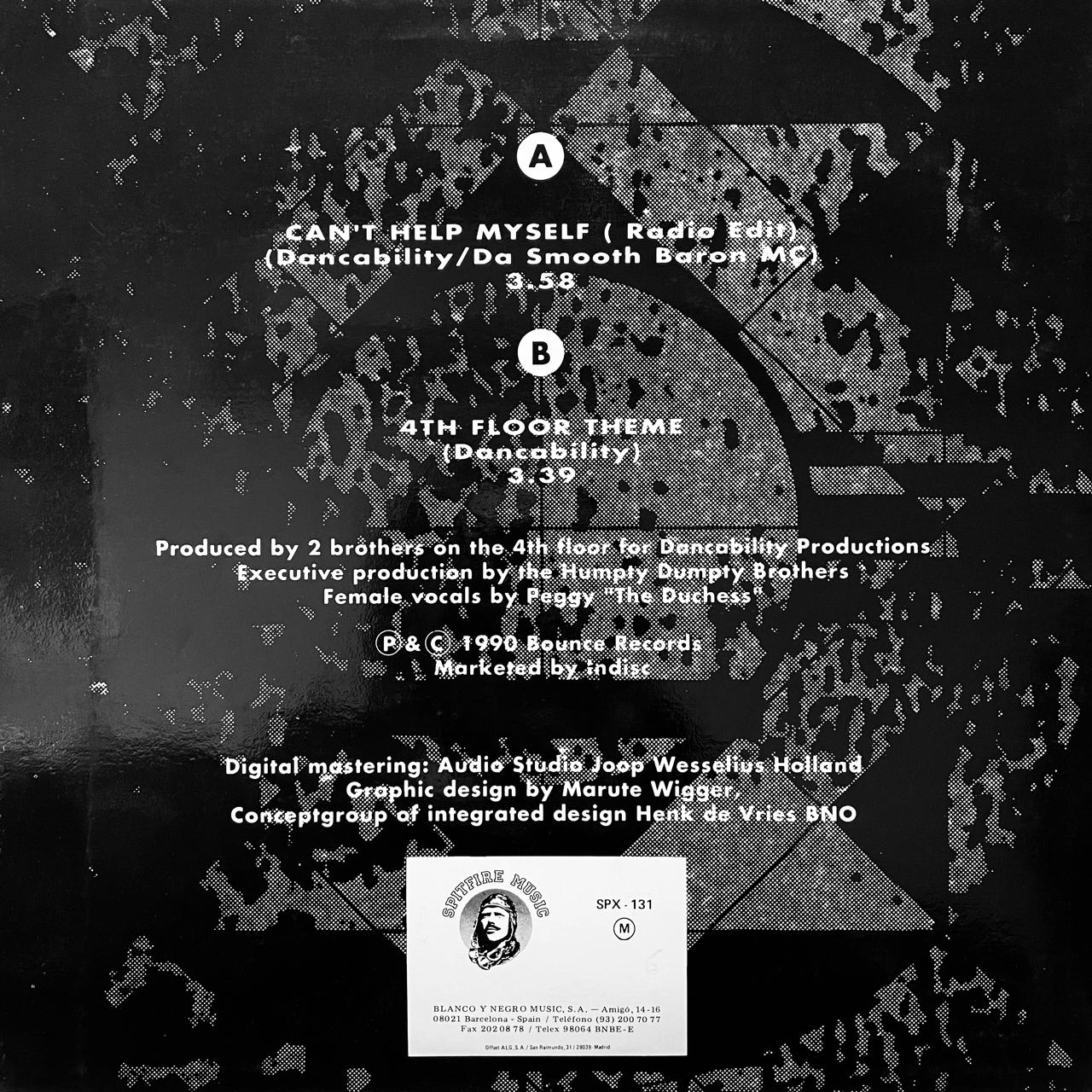 2 Brothers On The 4th Floor & Da Smooth Baron MC – Can't Help Myself (VG+)