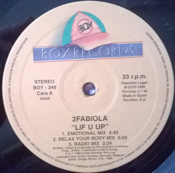 2 Fabiola – Lift U Up (NM) BOX28