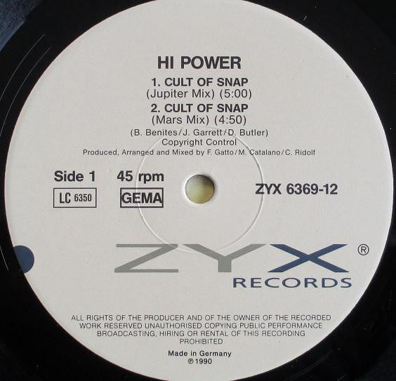 Hi Power – Cult Of Snap/Simba Groove (EX) BOX31