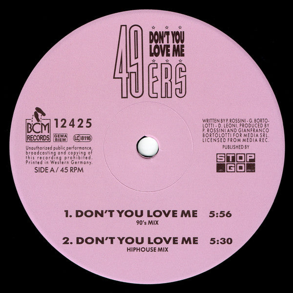 49ers – Don't You Love Me (NM) BOX33