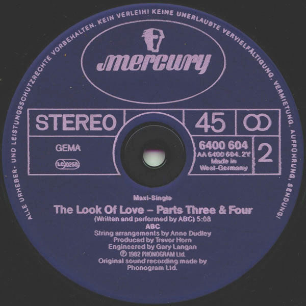 ABC – The Look Of Love (Parts One, Two, Three & Four) (NM, FUNDA VG+) BOX2