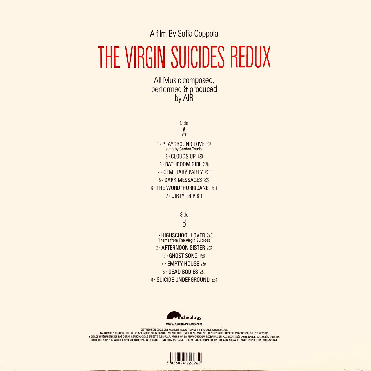 AIR – The Virgin Suicides Redux - 25th Anniversary Edition (NUEVO, SELLADO)