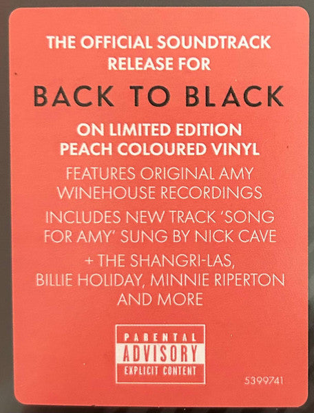 Amy Winehouse / Various – Back To Black: Songs From The Original Motion Picture (NUEVO, SELLADO)