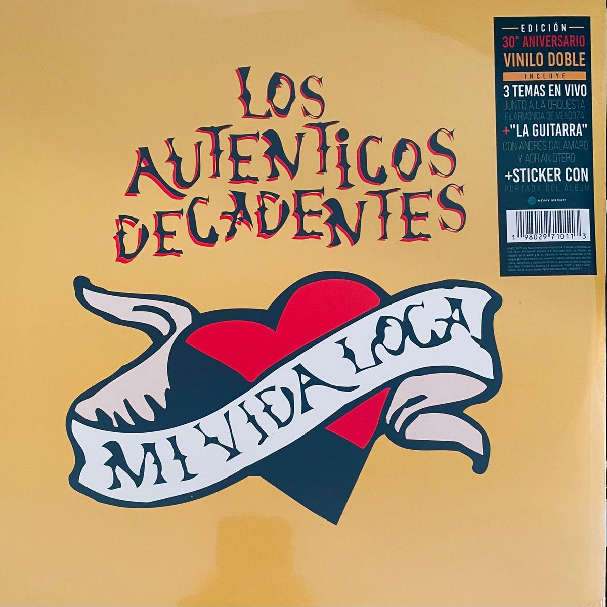 Los Auténticos Decadentes – Mi Vida Loca (30° Aniversario) / DISCO DOBLE (NUEVO, SELLADO)