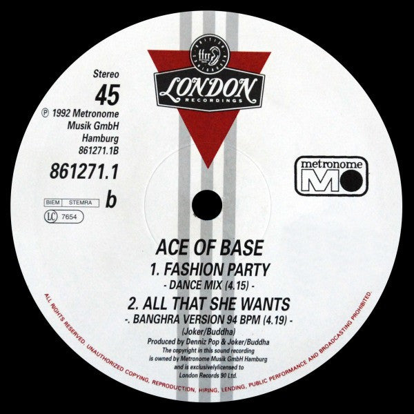Ace Of Base – All That She Wants (VG+) BOX12