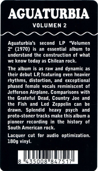 Aguaturbia – Volumen 2 (NUEVO, SELLADO)