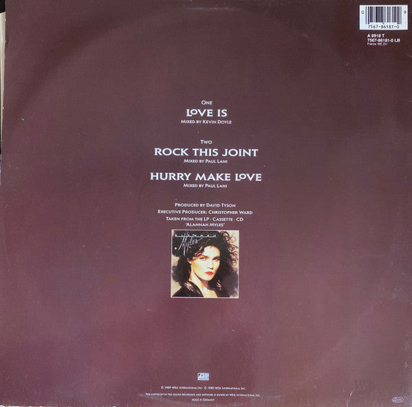 Alannah Myles – Love Is (NM, FUNDA EX)