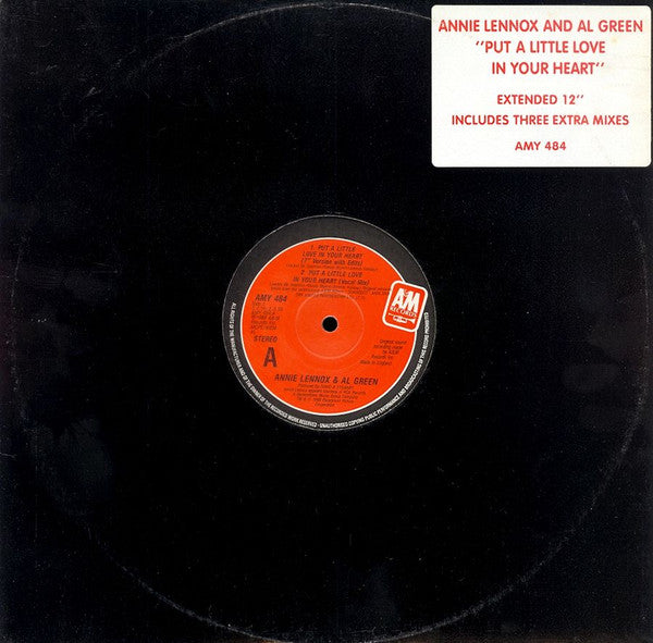 Annie Lennox And Al Green – Put A Little Love In Your Heart (NM, Funda VG+ Generic) BoxE1