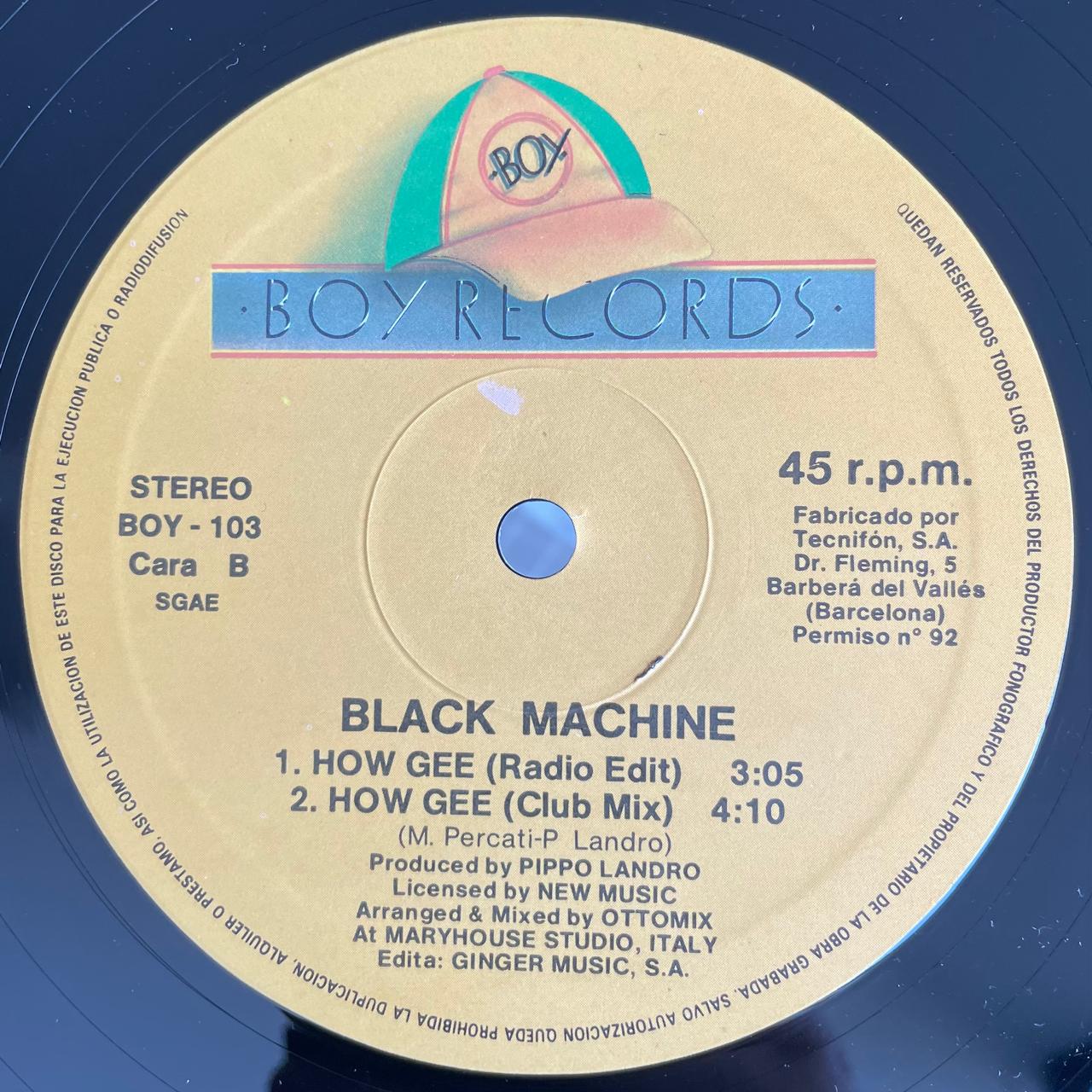Black Machine – How Gee! (NM, FUNDA VG+)