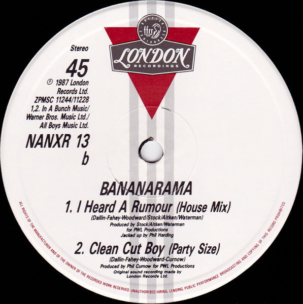 Bananarama – I Heard A Rumour (Miami Mix) (NM, FUNDA VG+)