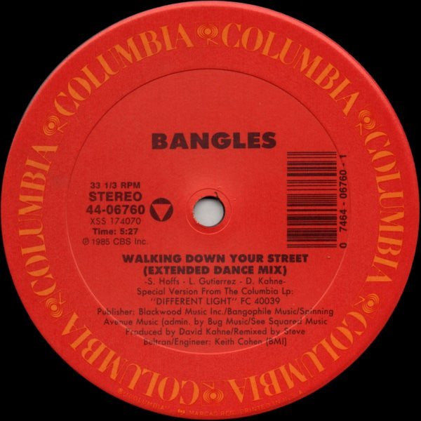 Bangles – Walking Down Your Street (12" Extended Dance Mixes) (NUEVO, SELLADO DE ÉPOCA) BOX30