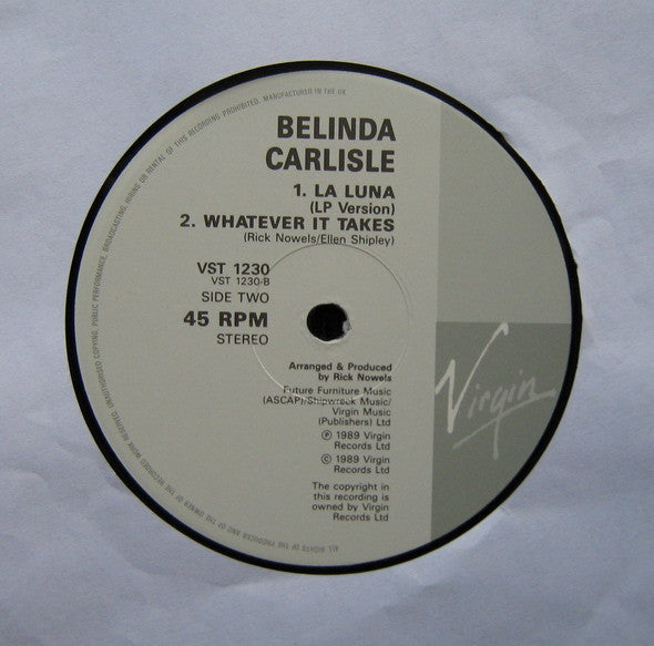 Belinda Carlisle – La Luna / INCLUYE POSTER (EX) BOX31