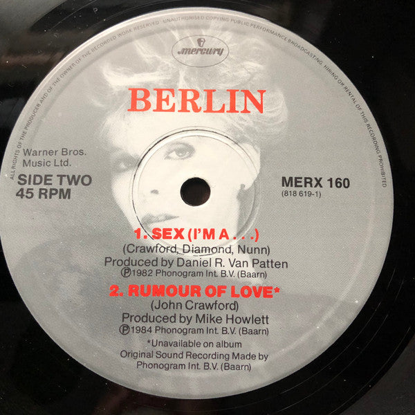 Berlin – No More Words (Dance Remix) (VG+) BOX28