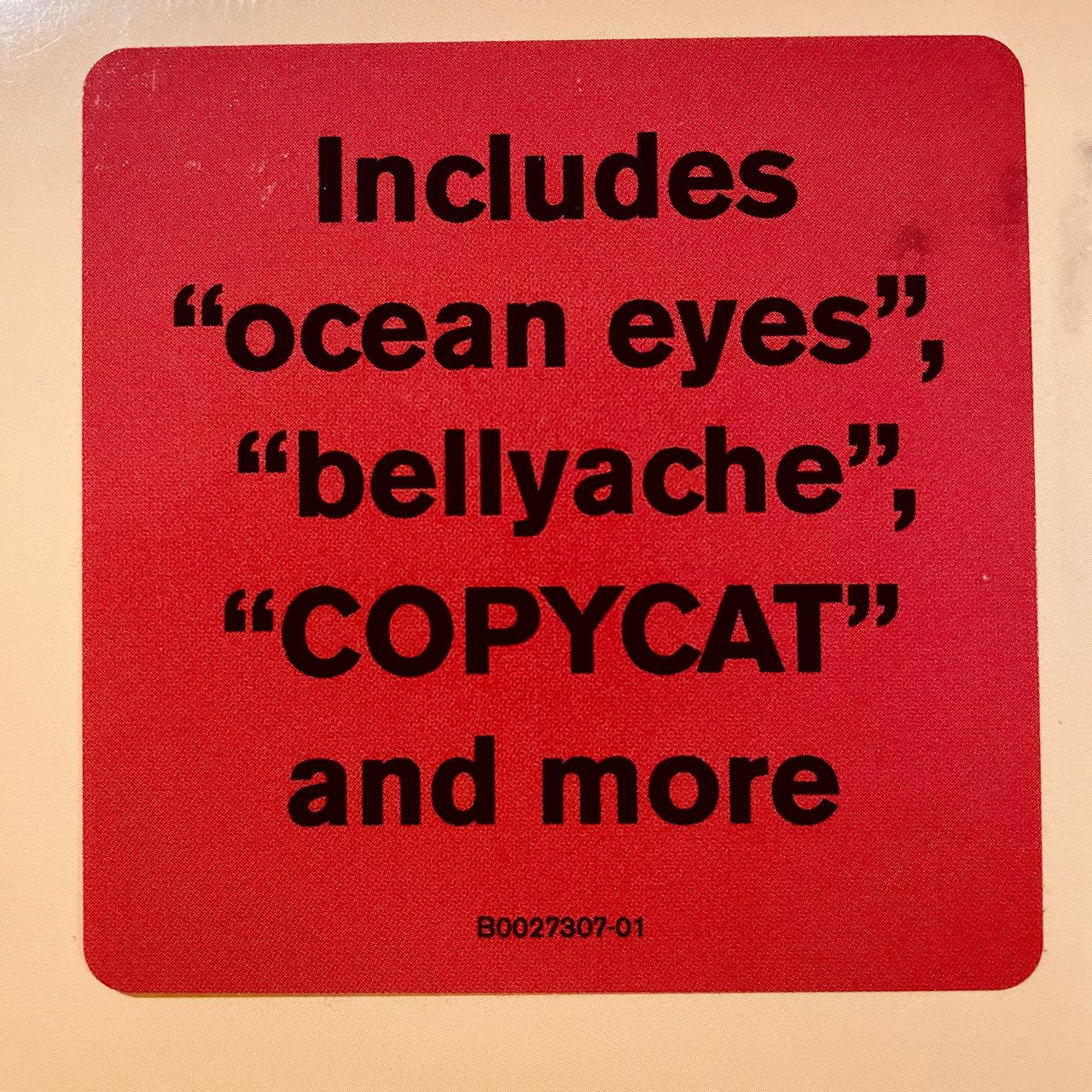 Billie Eilish – Dont Smile At Me / Canada (NUEVO, SELLADO)