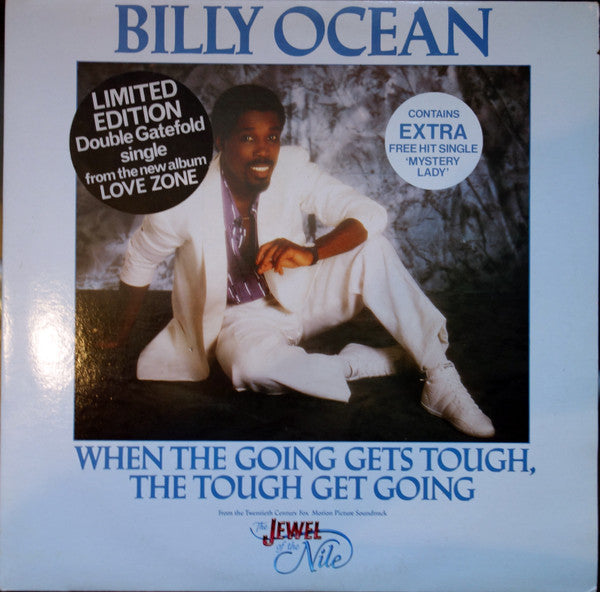 Billy Ocean – When The Going Gets Tough, The Tough Get Going / Mystery Lady, disco de vinilo, usado en estado VG+