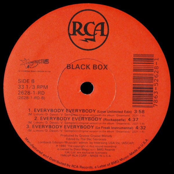 Black Box – Everybody Everybody (NM) BOX11