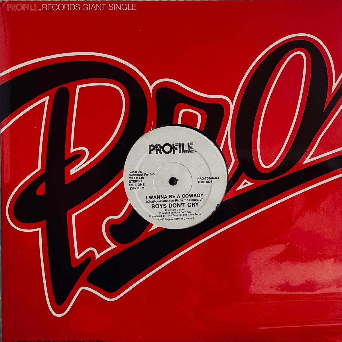 Boys Don't Cry – I Wanna Be A Cowboy (NM, FUNDA EX) BOX18