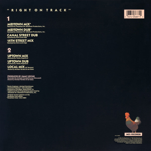 Breakfast Club – Right On Track (NM, FUNDA VG+) BOX16