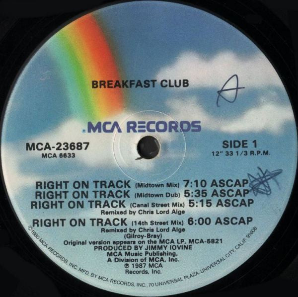 Breakfast Club – Right On Track (VG+) BOX8