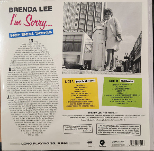 Brenda Lee – I’m Sorry… Her Best Songs (NUEVO, SELLADO) BOXV49
