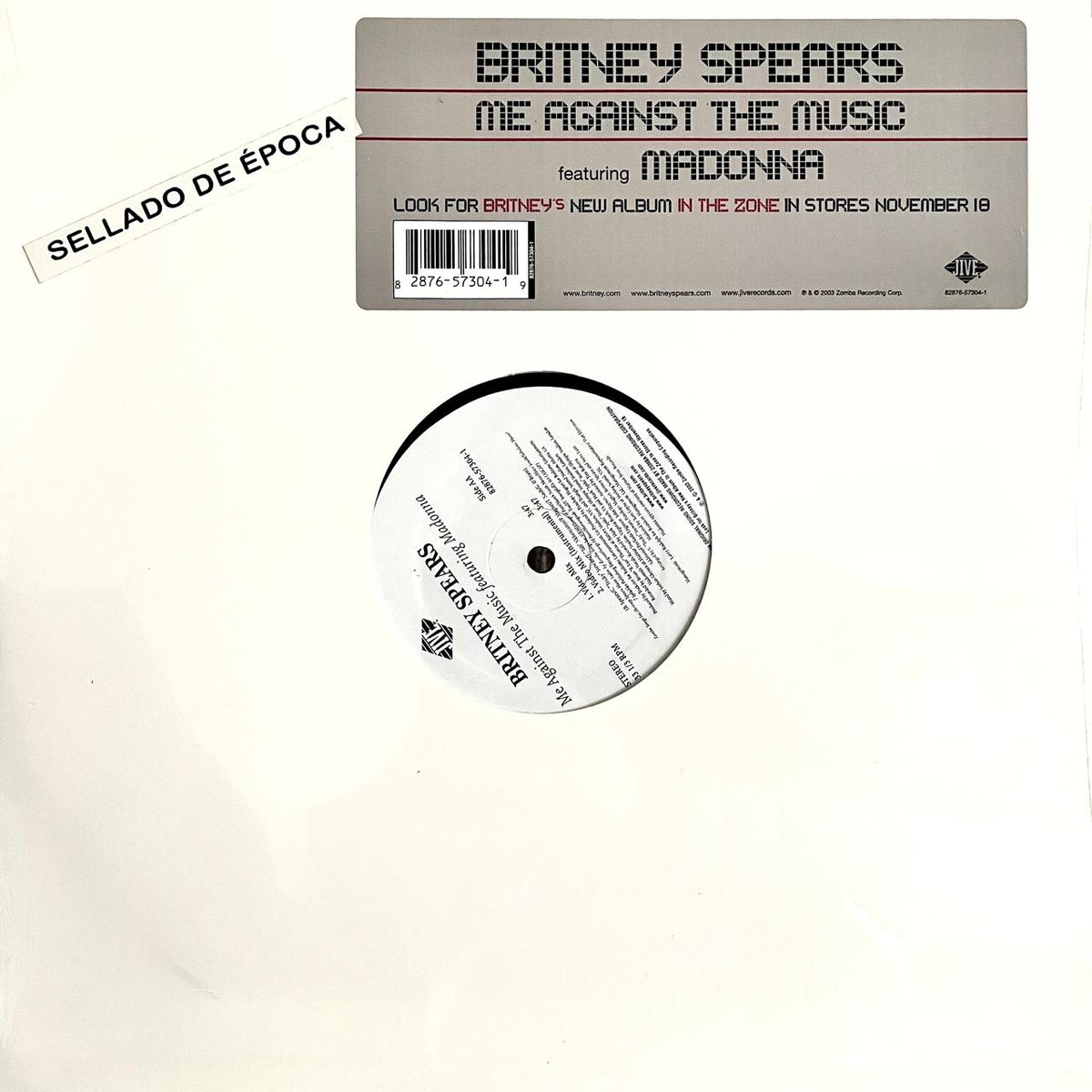 Britney Spears Featuring Madonna – Me Against The Music (NUEVO, SELLADO DE ÉPOCA) BOX18
