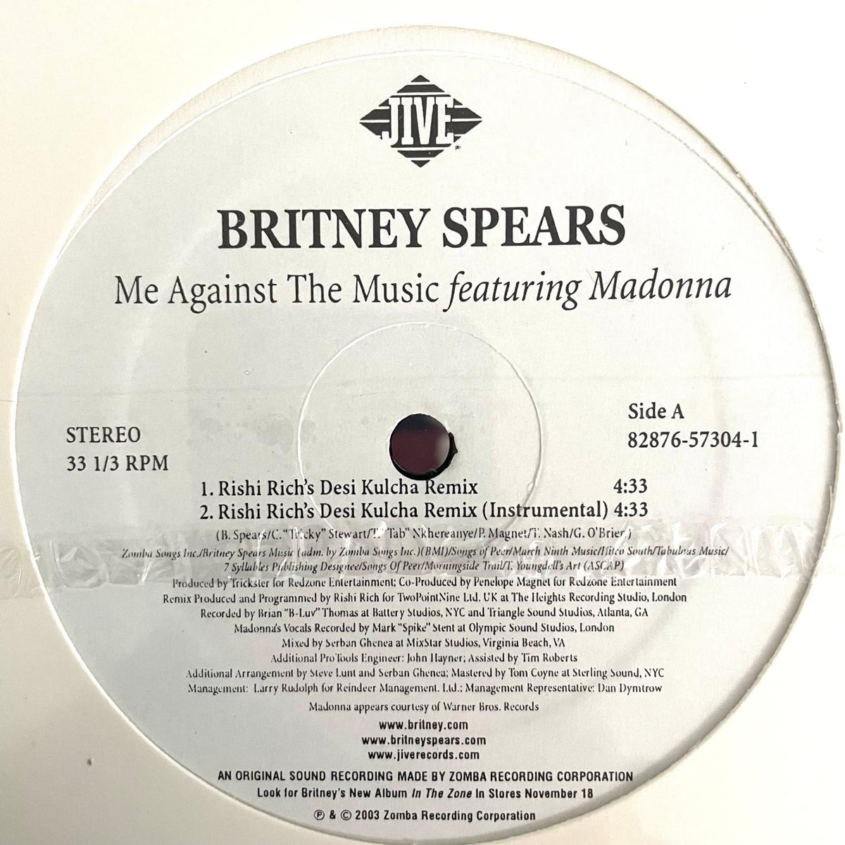 Britney Spears Featuring Madonna – Me Against The Music (NUEVO, SELLADO DE ÉPOCA) BOX18