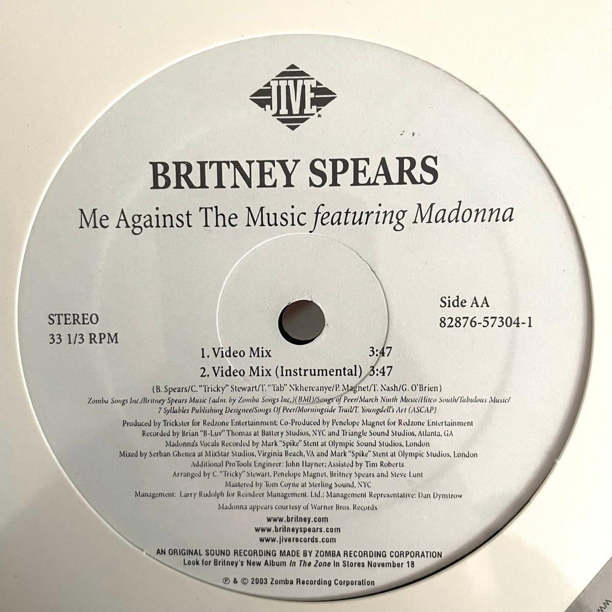 Britney Spears Featuring Madonna – Me Against The Music (NUEVO, SELLADO DE ÉPOCA) BOX18