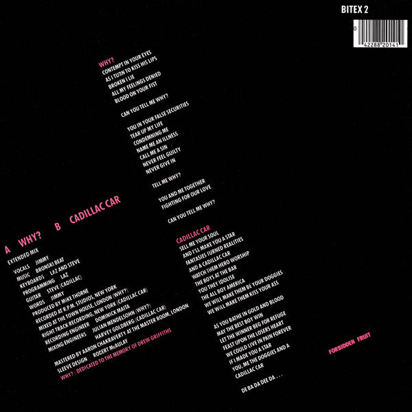 Bronski Beat – Why? (NM, FUNDA EX) BOX3