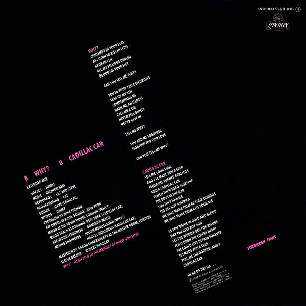 Bronski Beat – Why? = Por Qué? (VG+) BOX5