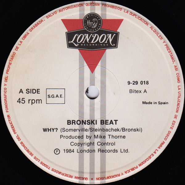Bronski Beat – Why? = Por Qué? (VG+) BOX5