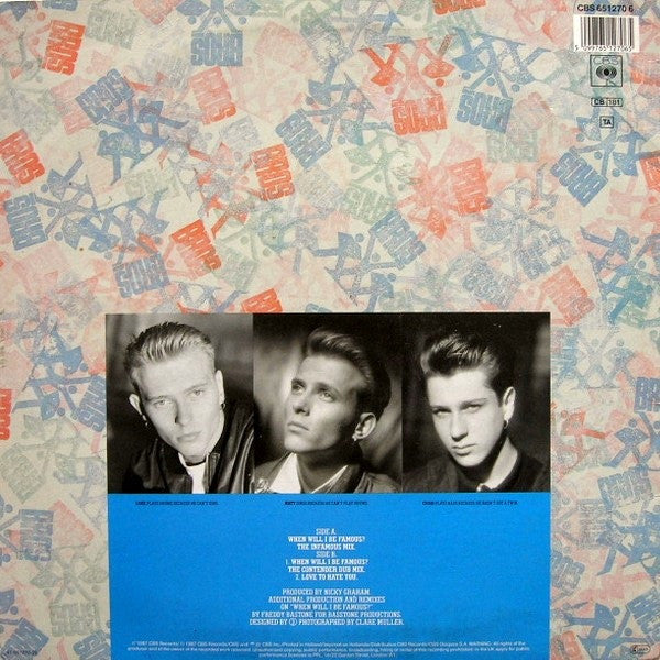 Bros – When Will I Be Famous? (EX, FUNDA VG+) BOX5