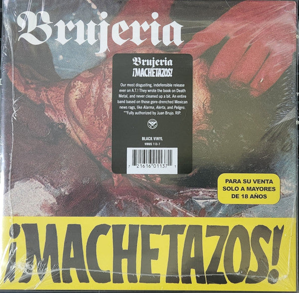 Brujeria – ¡Machetazos! / DISCO 7" (NUEVO, SELLADO)