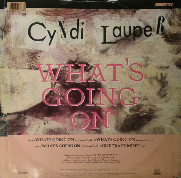 Cyndi Lauper – What's Going On (EX, FUNDA VG+) BOX1