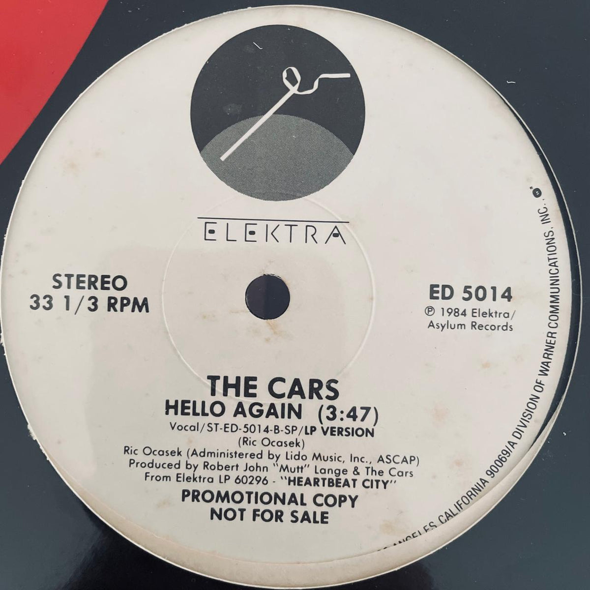 The Cars – Hello Again (NM, FUNDA VG+) BOX27