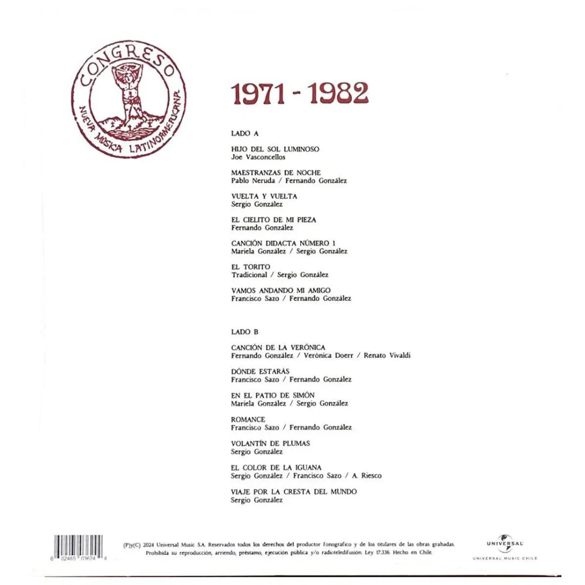 Congreso – Congreso 1971-1982 (NUEVO, SELLADO) BOXV2