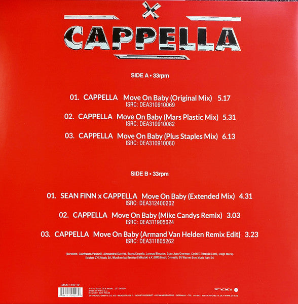Cappella – Move On Baby (MINT,NUEVO NO SELLADO) BOX12