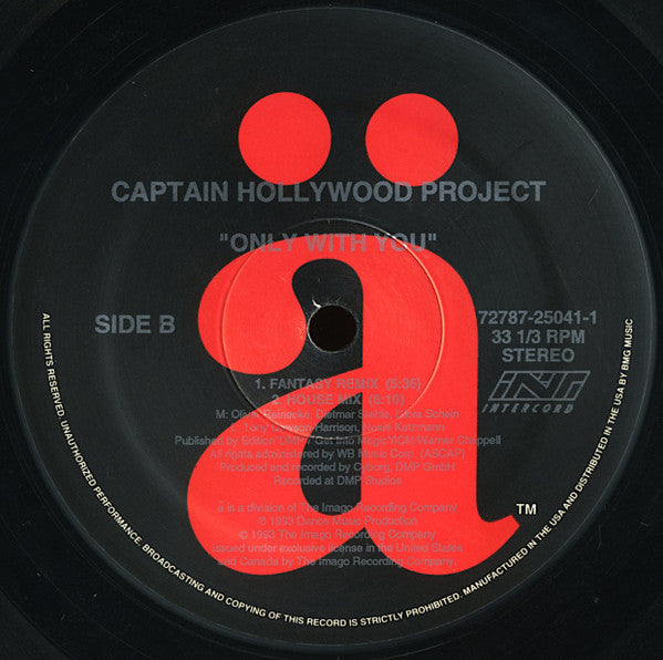 Captain Hollywood Project – Only With You (NM, FUNDA VG+) BOX30