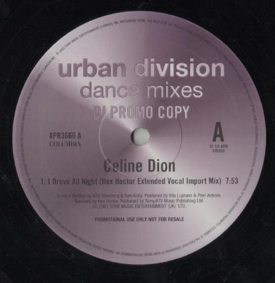 Celine Dion – I Drove All Night (NM, Funda VG+ Generic de Sello) Box5