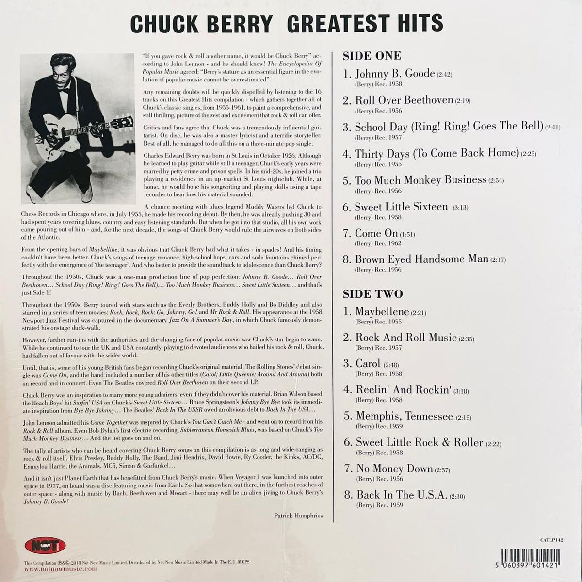 Chuck Berry – Greatest Hits (NUEVO, SELLADO)