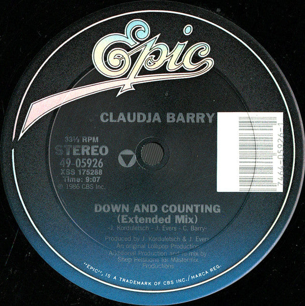 Claudja Barry – Down And Counting (NM, FUNDA VG+) BOX23