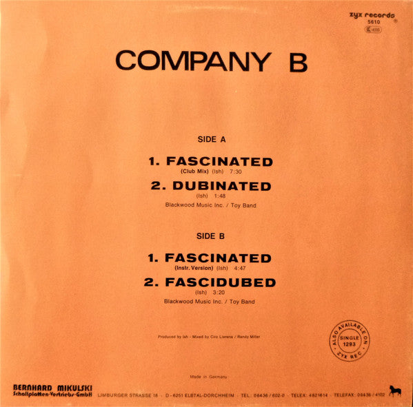 Company B – Fascinated (NM) BOX28