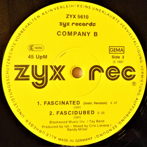 Company B – Fascinated (NM) BOX28