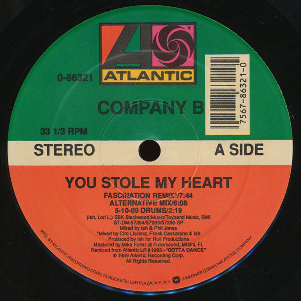 Company B – You Stole My Heart (EX, FUNDA VG+) BOX8