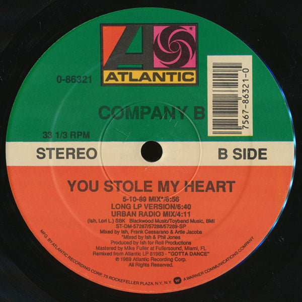 Company B – You Stole My Heart (EX, FUNDA VG+) BOX8