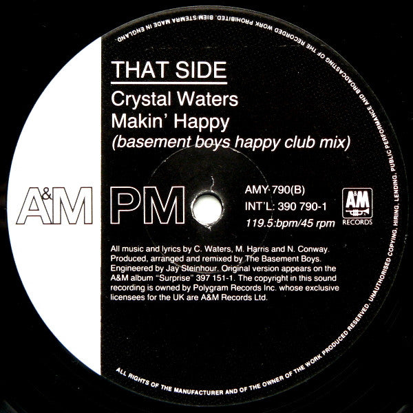 Crystal Waters – Makin' Happy (NM) BOX11