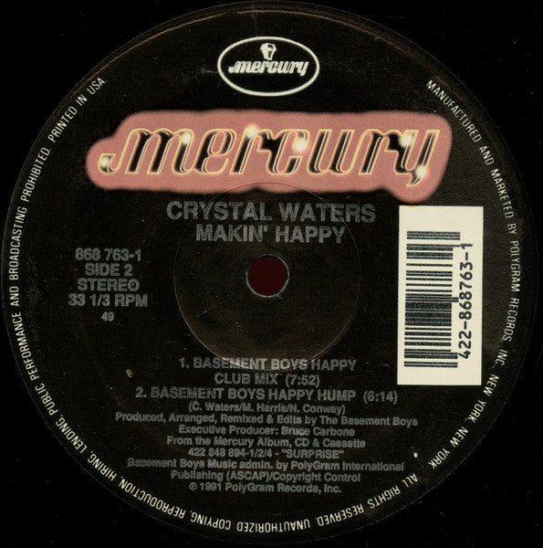 Crystal Waters – Makin' Happy (NM) BOX29