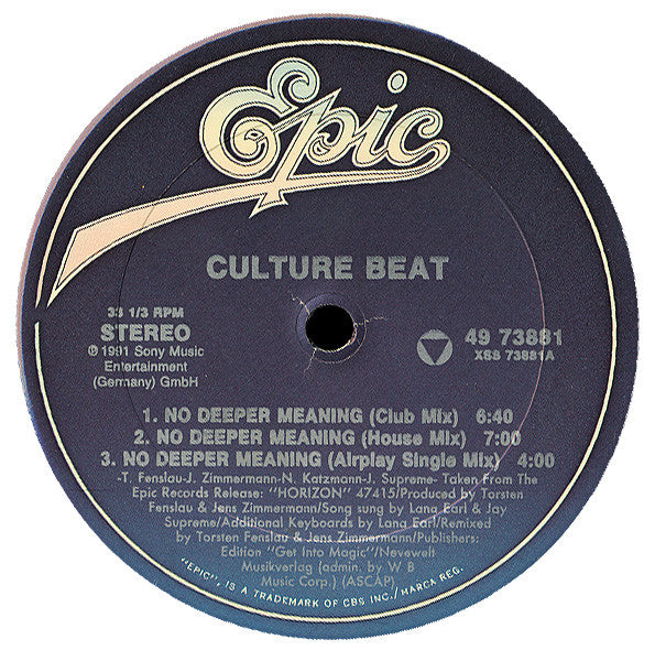 Culture Beat – No Deeper Meaning (EX) BOX26
