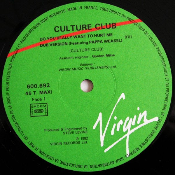 Culture Club – Do You Really Want To Hurt Me (NM) BOX33