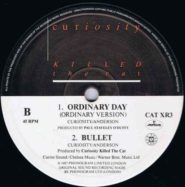 Curiosity Killed The Cat – Ordinary Day (Twelve Inch Extraordinary Remixes) (NM, FUNDA EX)